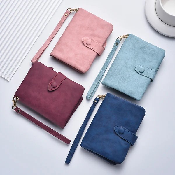 Kompakte Kunstleder Clutch Geldbörse