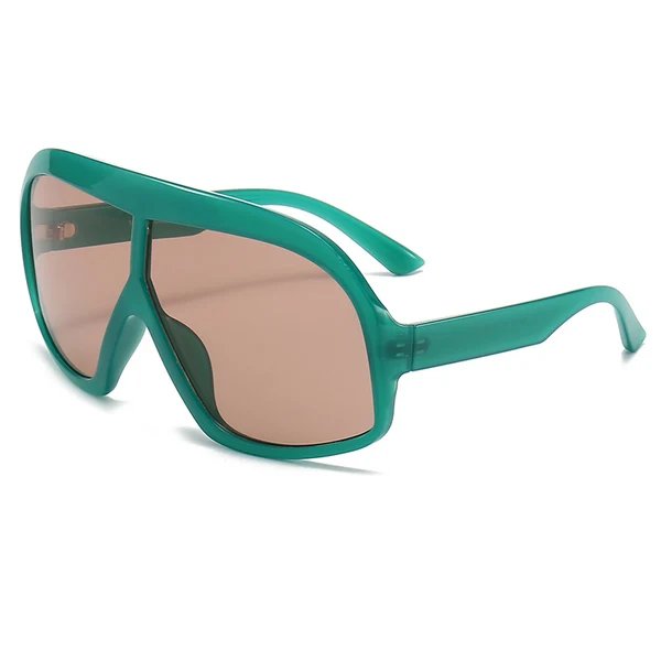 Damen Sportliche Sonnenbrille mit breitem Rahmen und polarisierten Gläsern