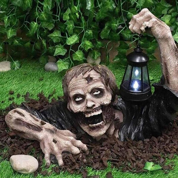 Zombie Statue Halloween Dekoration