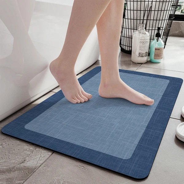 Rutschfeste Minimalismus Badezimmer Fußmatte - Super saugfähig, leicht zu reinigen
