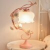 RoseLux – Handgefertigte Keramik-Rosen-Tabowlite-Lampe | Stimmungsbeleuchtung im Landhausstil