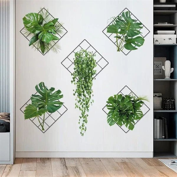 3D Grüner Pflanzen Wandaufkleber (Packung mit 2)