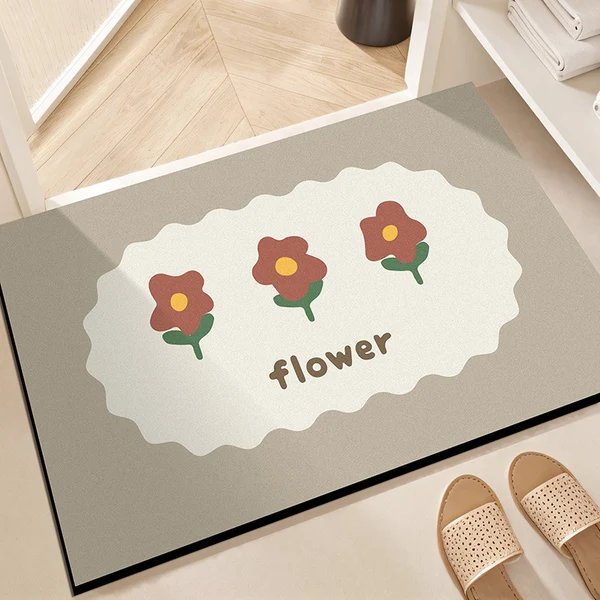 Florale dekorative Eingangsmatte