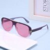 Damen Oversize-Sonnenbrille mit Designer-Rahmen
