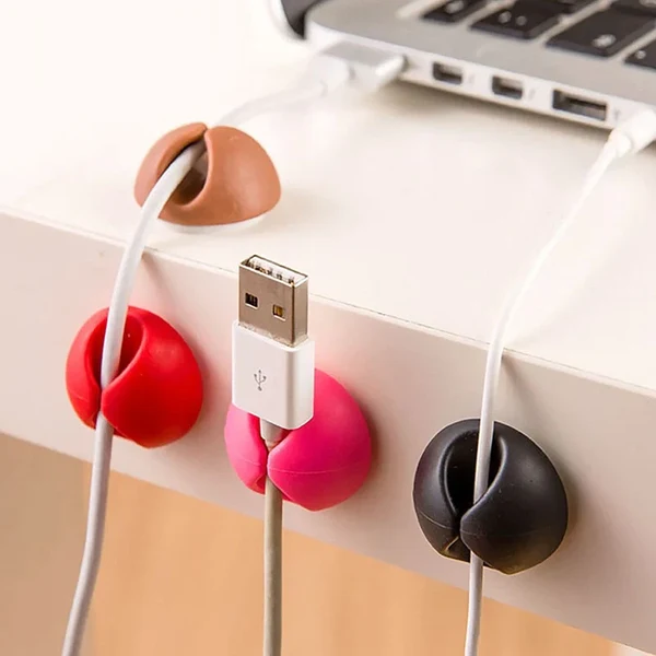 Drahtclips Halter Packung mit 5 Klebe