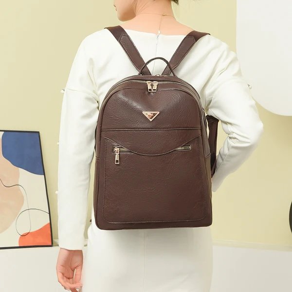 Elegante Faux Leder Rucksack