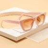 Damen modische Cat-Eye Sonnenbrille mit UV-Schutz und stilvollem Design