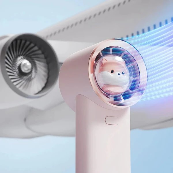 Wundervoller Eichhörnchen Mini Tischventilator USB wiederaufladbarer Handventilator Hover Image