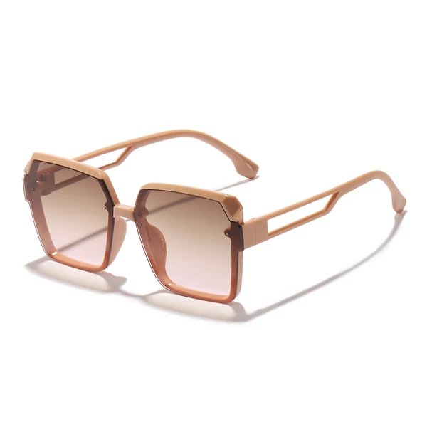Damen oversized Sonnenbrille mit trendigem, transparentem Design