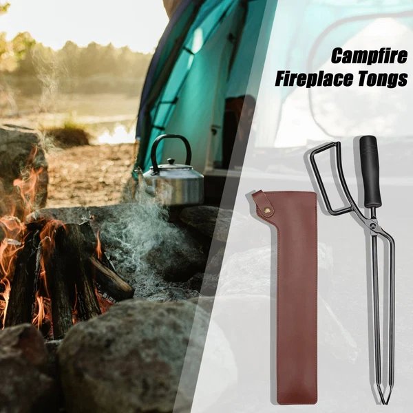Charcoal Clip Tragbare Hitzebeständige BBQ Brennholz Zangen Kohlenklemme Hover Image